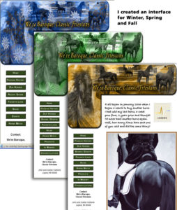 GUI Designs for Baroque Classic Friesians