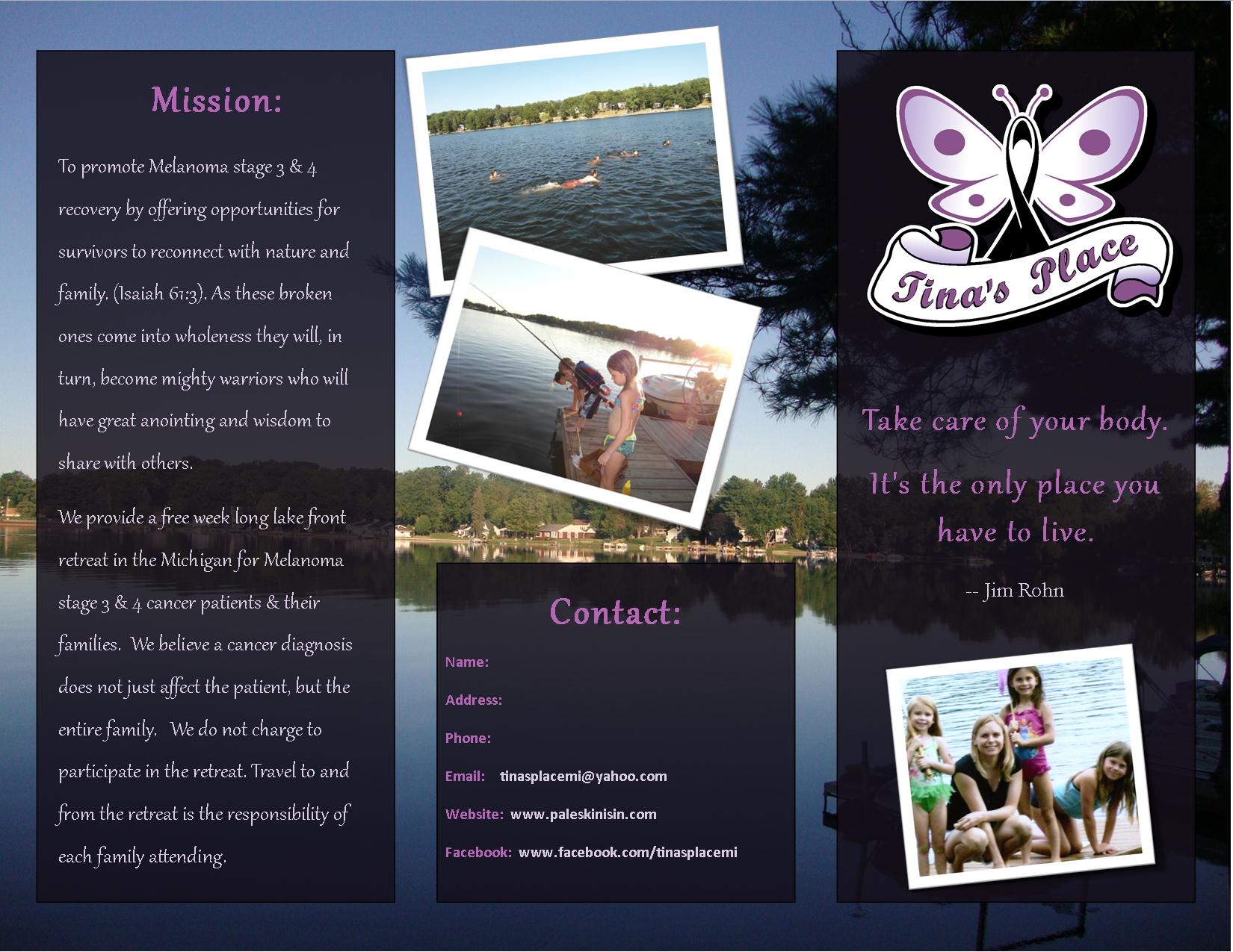 Brochure Design for Tina's Place