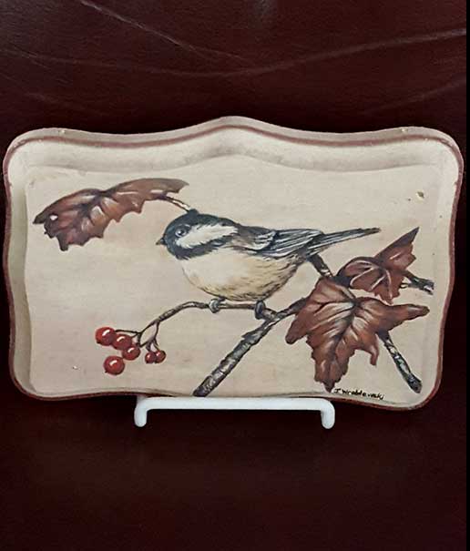 Acrylic painting on wood