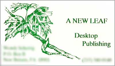 Pen and ink for business card