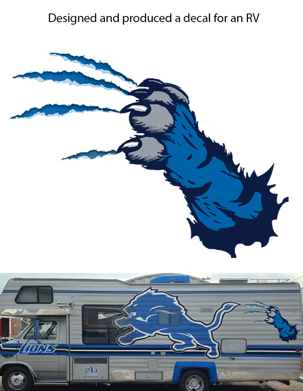 Decal Design and produced a decal for an RV